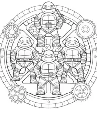 Ninja Turtles in a time machine