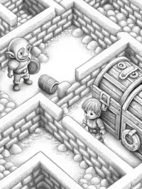 Minion treasure hunt in a maze