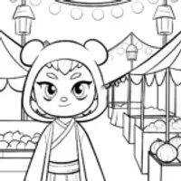 Kuromi at the night market