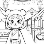 Kuromi at the night market