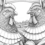 Chickens hosting a literary festival
