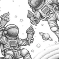 Ice cream cones taste testing in space