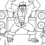 Hulk hosting a dance-off