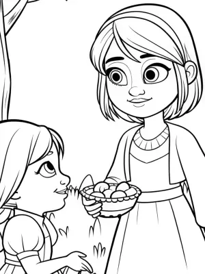 Mirabel’s enchanted seed swap coloring pages