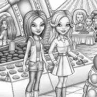 Bratz dolls at a science fair