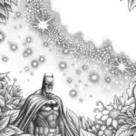 Batman in a cosmic garden