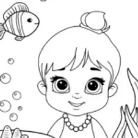 Baby’s underwater tea party
