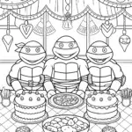 Ninja Turtles baking show scene