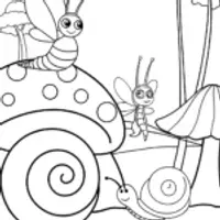 Snail parade with enchanted friends