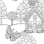 Butterfly treasure hunt in Candy Land