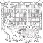 Dinosaurs at the ancient library