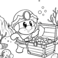 Bowser underwater treasure hunt