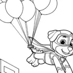Superhero dog saves balloons