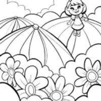 Flower carnival in the clouds