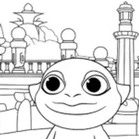 Axolotl at the sculpture festival