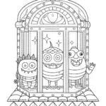 Monsters exploring a time capsule