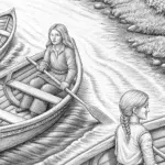Neria guiding tiny boats