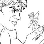 Hulk helping a tiny fairy