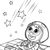 Cheeky Chocolate picnic on a comet