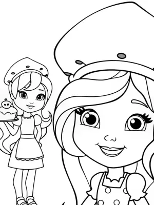 Strawberry Shortcake bake-off coloring pages