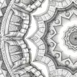 Bookworms in a library mandala