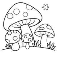 Mushrooms in candy land