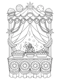 Black Panther in a celestial market
