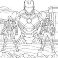 Iron Man and friends in battle