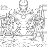 Iron Man and friends in battle