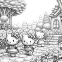 Hello Kitty’s garden parade
