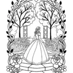 Belle exploring the Beast’s garden