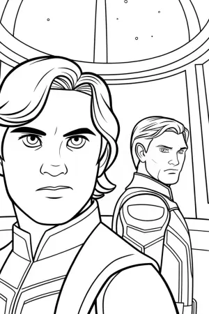 Avengers at the cosmic sanctuary coloring pages