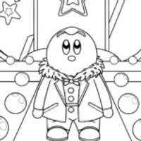 Kirby at a cosmic fashion show