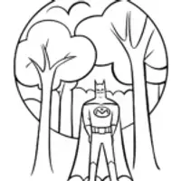 Batman in the enchanted forest