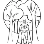 Batman in the enchanted forest