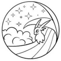 Legendary Pokémon navigating the stars