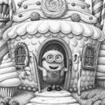 Minion in the ice cream castle