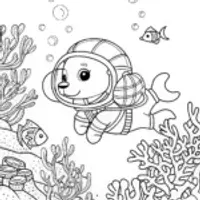 Puppy underwater adventurer