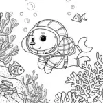 Puppy underwater adventurer