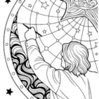 Star cartographer painting stars