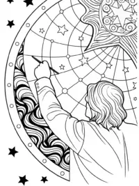 Star cartographer painting stars