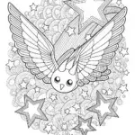 Togekiss flying through the stars