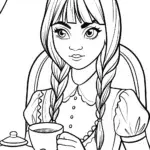 Wednesday Addams tea ceremony
