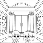 Rainbow Friends galactic art gallery