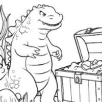 Godzilla underwater treasure hunt