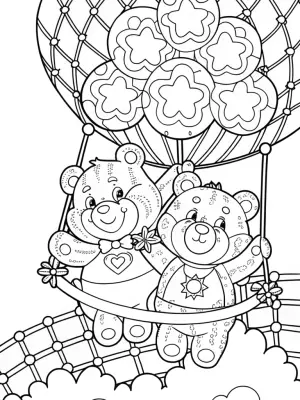 Care Bears launching dreams coloring pages