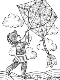Zephyr flying a kite