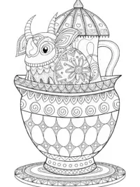 Monster in a time-traveling teapot