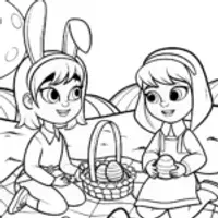Easter picnic on the moon