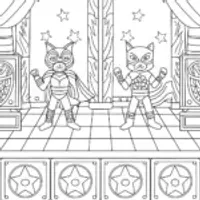Superhero pets talent show